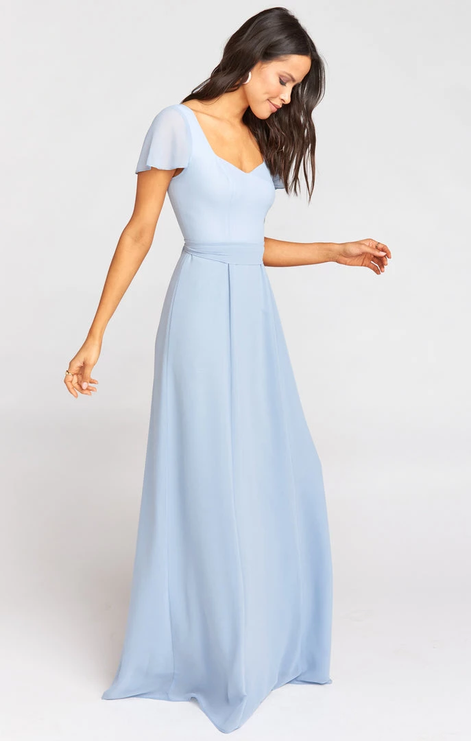 Show Me Your Mumu Bridesmaids Dresses Marie Sweetheart Maxi Dress ~ Steel Blue Chiffon 4 Show Me Your Mumu Bridesmaids Dresses Marie Sweetheart Maxi Dress ~ Steel Blue Chiffon