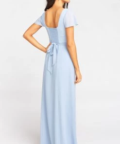 Show Me Your Mumu Bridesmaids Dresses Marie Sweetheart Maxi Dress ~ Steel Blue Chiffon 8 Show Me Your Mumu Bridesmaids Dresses Marie Sweetheart Maxi Dress ~ Steel Blue Chiffon