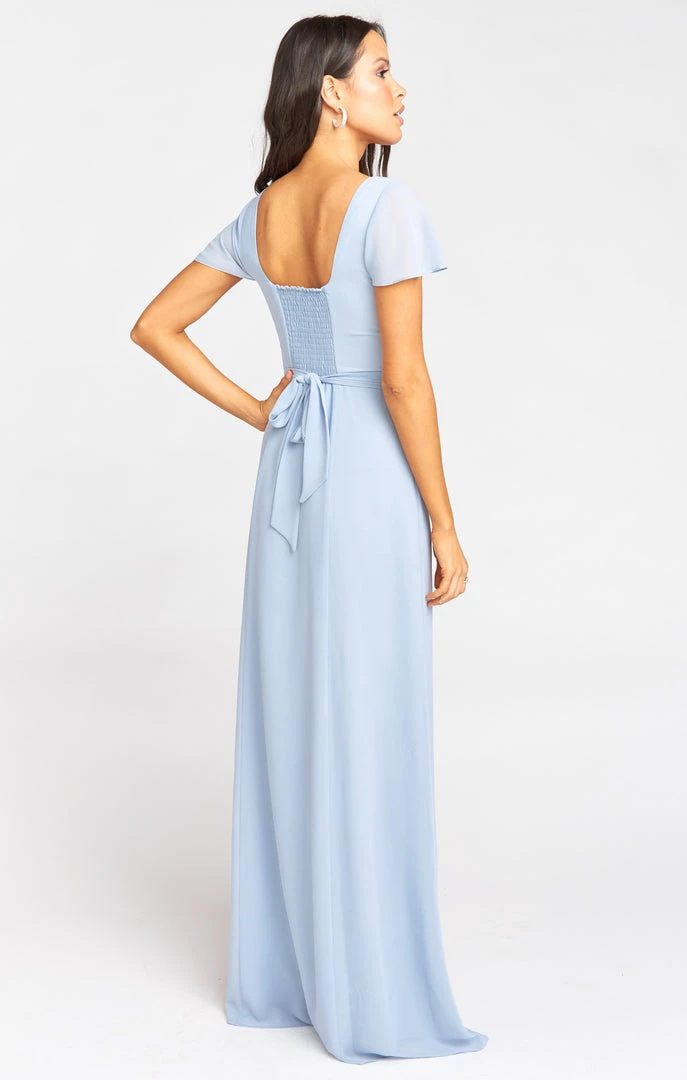 Show Me Your Mumu Bridesmaids Dresses Marie Sweetheart Maxi Dress ~ Steel Blue Chiffon 5 Show Me Your Mumu Bridesmaids Dresses Marie Sweetheart Maxi Dress ~ Steel Blue Chiffon