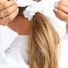 Show Me Your Mumu Accessories Lexie Tie Scrunchie ~ White Satin