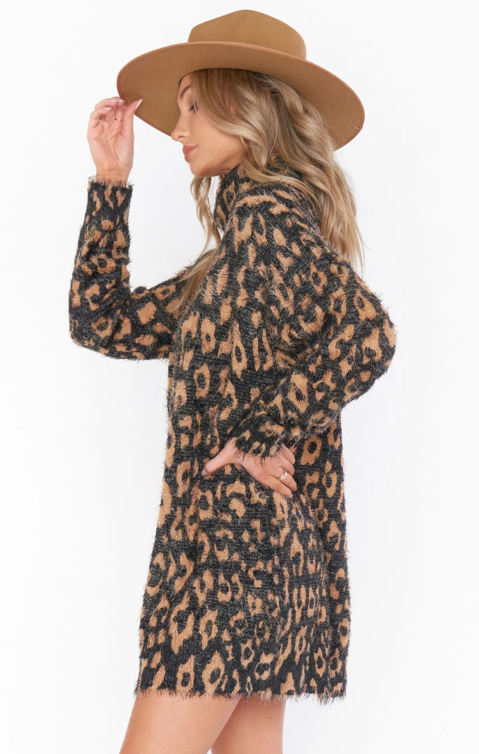 Show Me Your Mumu Fatima Turtleneck Dress ~ Fuzzy Leopard Knit 5 Show Me Your Mumu Fatima Turtleneck Dress ~ Fuzzy Leopard Knit