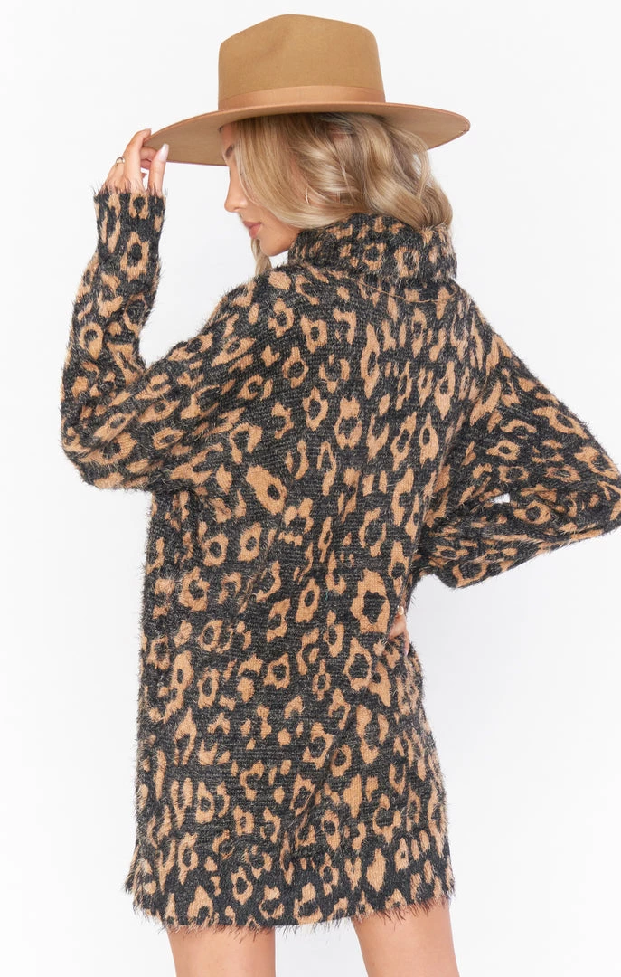Show Me Your Mumu Fatima Turtleneck Dress ~ Fuzzy Leopard Knit 6 Show Me Your Mumu Fatima Turtleneck Dress ~ Fuzzy Leopard Knit