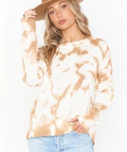 Show Me Your Mumu Sunday Sweater ~ Camel Tie Dye