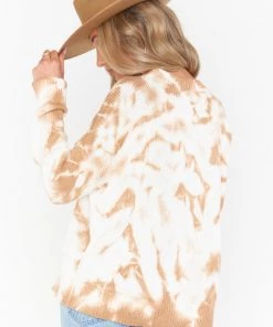 Show Me Your Mumu Sunday Sweater ~ Camel Tie Dye