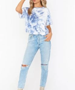 Show Me Your Mumu Tops Cooper Tee ~ Smokey Tie Dye