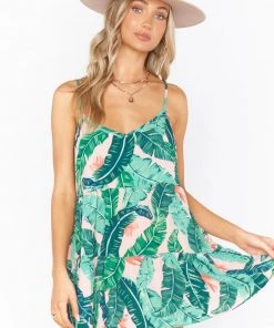 Show Me Your Mumu New Mu Caroline Mini Dress ~ Vacay Palm