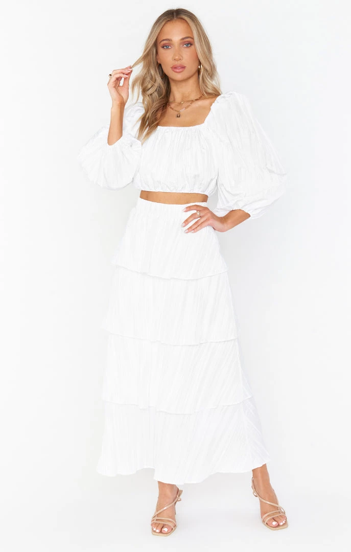 Show Me Your Mumu Keepsake Crop Top ~ White Crinkle New Mu 11 Show Me Your Mumu Keepsake Crop Top ~ White Crinkle New Mu