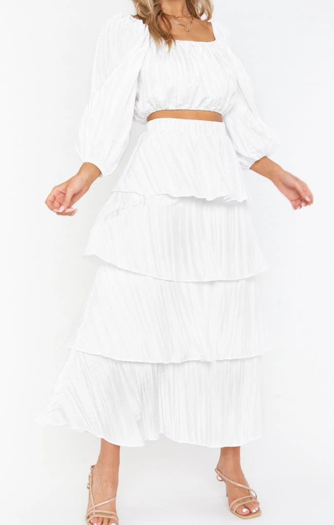 Show Me Your Mumu Keepsake Crop Top ~ White Crinkle New Mu 12 Show Me Your Mumu Keepsake Crop Top ~ White Crinkle New Mu