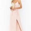 Show Me Your Mumu Bridesmaids Dresses Liz Maxi Dress ~ Dusty Blush Crisp