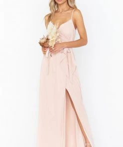 Show Me Your Mumu Bridesmaids Dresses Liz Maxi Dress ~ Dusty Blush Crisp