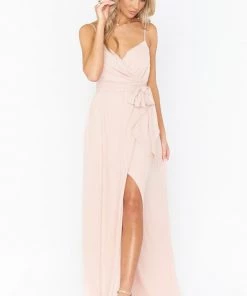 Show Me Your Mumu Bridesmaids Dresses Liz Maxi Dress ~ Dusty Blush Crisp