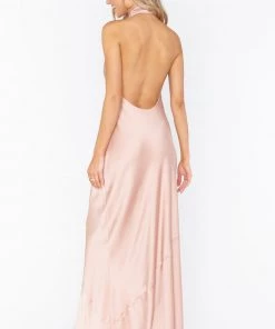Show Me Your Mumu Jasmine Halter Maxi Dress ~ Rose Gold Luxe Satin 13 Show Me Your Mumu Jasmine Halter Maxi Dress ~ Rose Gold Luxe Satin