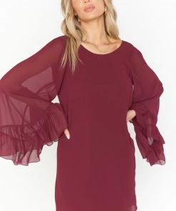 Show Me Your Mumu Matilda Mini Dress ~ Cabernet Chiffon