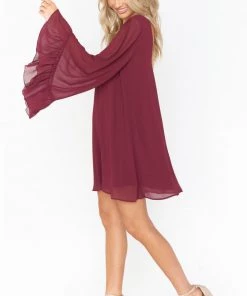 Show Me Your Mumu Matilda Mini Dress ~ Cabernet Chiffon