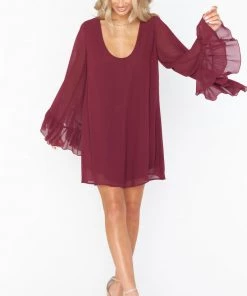Show Me Your Mumu Matilda Mini Dress ~ Cabernet Chiffon