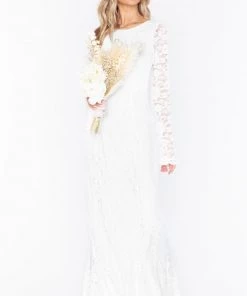 Show Me Your Mumu Dresses Natalie Maxi Dress ~ White Forever Lace