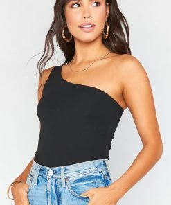 Show Me Your Mumu Uno Bodysuit ~ Black Stretch
