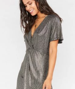 Show Me Your Mumu Get Twisted Mini Dress ~ Disco Glitz