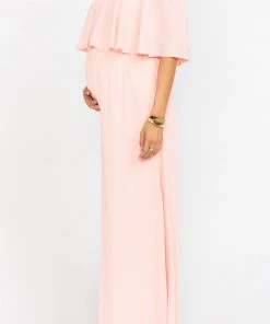 Show Me Your Mumu Hacienda Maxi Dress With Short Lining ~ Frosty Pink Crisp Bridesmaids Dresses
