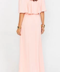 Show Me Your Mumu Hacienda Maxi Dress With Short Lining ~ Frosty Pink Crisp Bridesmaids Dresses