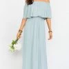 Show Me Your Mumu Bridesmaids Dresses Hacienda Maxi Dress ~ Silver Sage Crisp