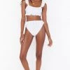 Show Me Your Mumu Island Ruffle Bottom ~ White