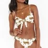 Show Me Your Mumu Oahu Tie Bralette ~ White Catwalk Swim