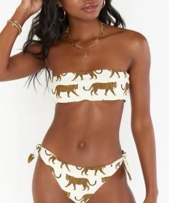 Show Me Your Mumu Oahu Tie Bralette ~ White Catwalk Swim