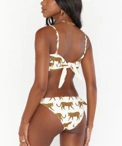 Show Me Your Mumu Oahu Tie Bralette ~ White Catwalk Swim