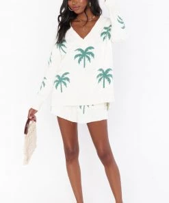 Show Me Your Mumu Boardwalk Shorts ~ Palm Tree Knit New Mu