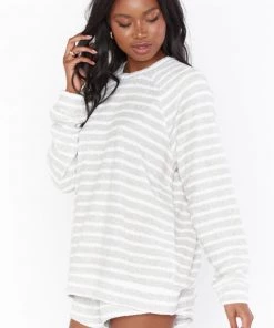 Show Me Your Mumu Sittin Around Set ~ Snuggle Stripe Knit Tops