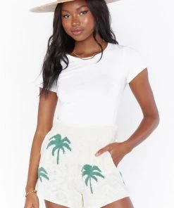 Show Me Your Mumu Boardwalk Shorts ~ Palm Tree Knit New Mu