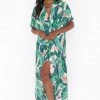 Show Me Your Mumu Get Twisted Maxi Dress ~ Vacay Palm New Mu