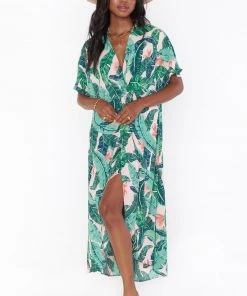 Show Me Your Mumu Get Twisted Maxi Dress ~ Vacay Palm New Mu