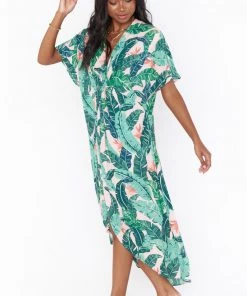 Show Me Your Mumu Get Twisted Maxi Dress ~ Vacay Palm New Mu