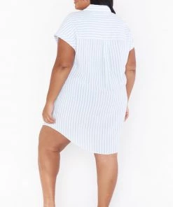 Show Me Your Mumu Martin Shirt Dress ~ Coastal Blue Stripe