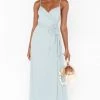 Show Me Your Mumu Liz Maxi Dress ~ Silver Sage Crisp Bridesmaids Dresses