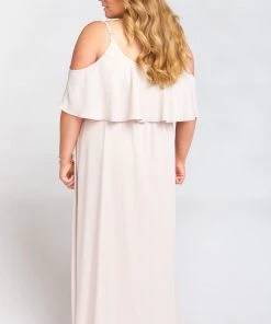 Show Me Your Mumu Caitlin Ruffle Maxi Dress ~ Show Me The Ring Crisp