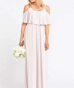 Show Me Your Mumu Caitlin Ruffle Maxi Dress ~ Show Me The Ring Crisp