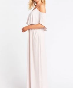 Show Me Your Mumu Caitlin Ruffle Maxi Dress ~ Show Me The Ring Crisp