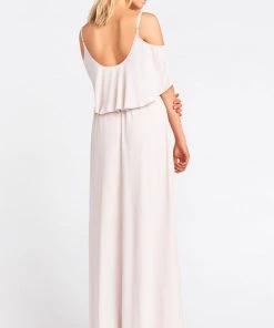 Show Me Your Mumu Caitlin Ruffle Maxi Dress ~ Show Me The Ring Crisp