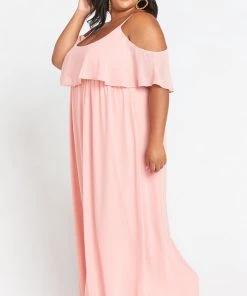 Show Me Your Mumu Caitlin Ruffle Maxi Dress ~ Rosebud Chiffon
