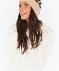 Show Me Your Mumu Jasper Pom Pom Beanie ~ Leopard New Mu