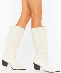 Show Me Your Mumu New Mu Matisse Stella Tall Boot ~ Bone
