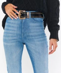 Show Me Your Mumu Fynn Studded Belt ~ Black And Gold New Mu 8 Show Me Your Mumu Fynn Studded Belt ~ Black And Gold New Mu