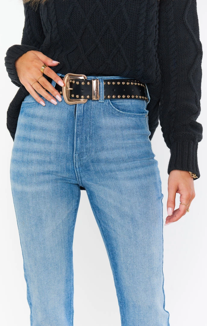 Show Me Your Mumu Fynn Studded Belt ~ Black And Gold New Mu 5 Show Me Your Mumu Fynn Studded Belt ~ Black And Gold New Mu