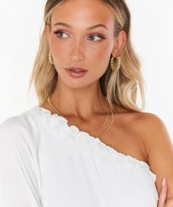 Show Me Your Mumu New Mu LUV AJ Daisy Chain Hoops ~ Gold