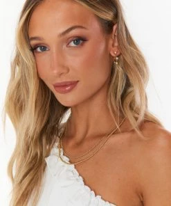 Show Me Your Mumu New Mu Faithy Jewels Mini Faith Pearl Hoop ~ 24K Gold Plated 8 Show Me Your Mumu New Mu Faithy Jewels Mini Faith Pearl Hoop ~ 24K Gold Plated