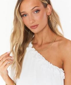 Show Me Your Mumu Faithy Jewels Faith Pearl Hoop ~ 24K Gold Plated 10 Show Me Your Mumu Faithy Jewels Faith Pearl Hoop ~ 24K Gold Plated