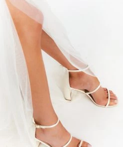 Show Me Your Mumu New Mu Mumu X Billini Aisle Block Heel ~ Ivory
